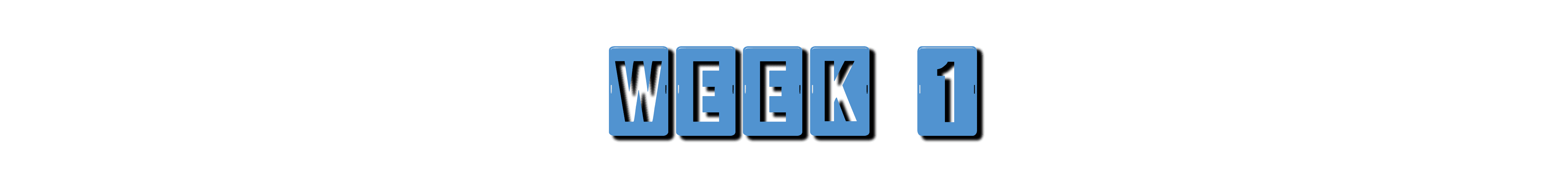 week 1